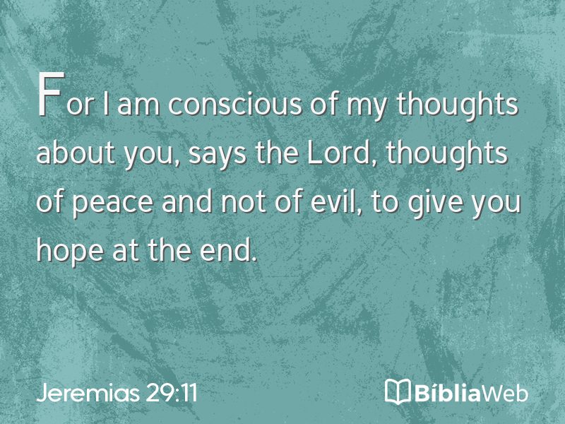 Jeremias 29:11 em imagem para compartilhar