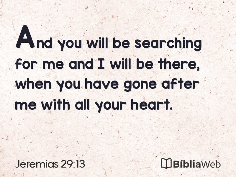 Jeremias 29:13 em imagem para compartilhar