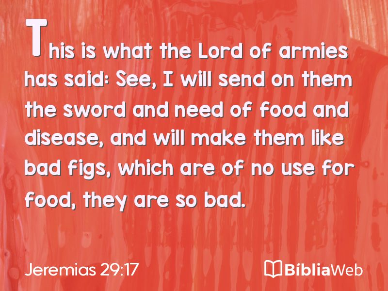 Jeremias 29:17 em imagem para compartilhar