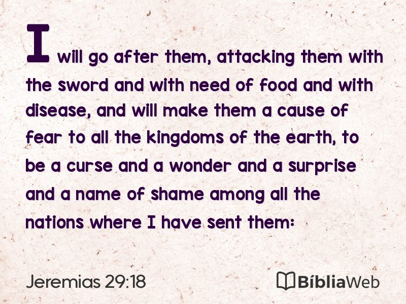 Jeremias 29:18 em imagem para compartilhar