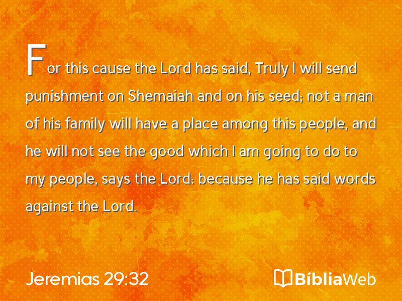 Jeremias 29:32 em imagem para compartilhar