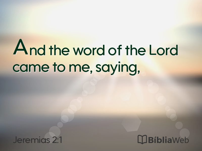 Jeremias 2:1 em imagem para compartilhar