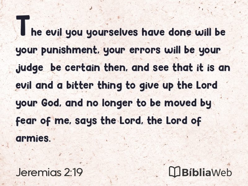 Jeremias 2:19 em imagem para compartilhar