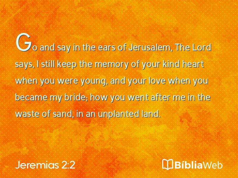 Jeremias 2:2 em imagem para compartilhar