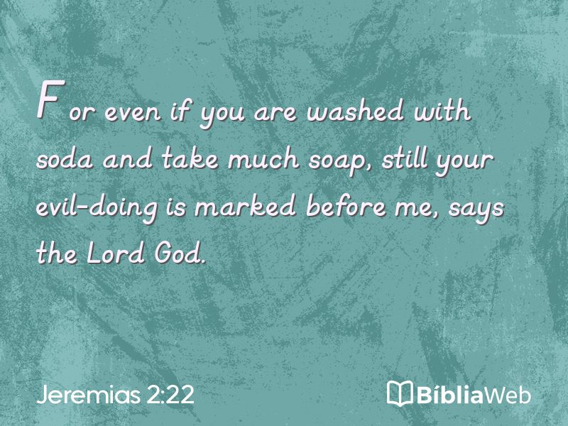 Jeremias 2:22 em imagem para compartilhar