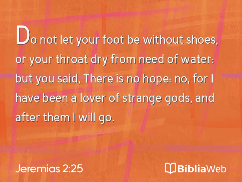 Jeremias 2:25 em imagem para compartilhar