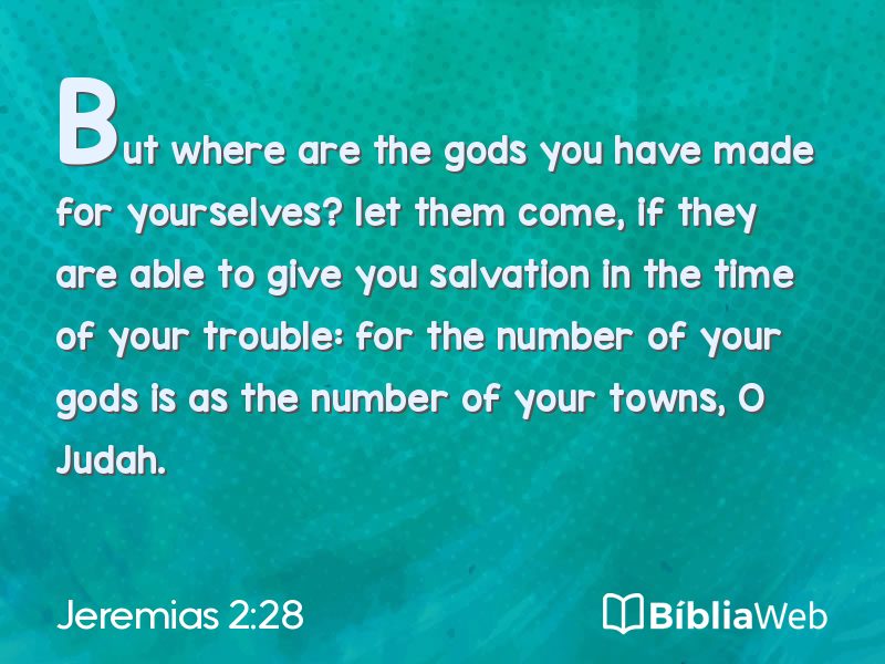 Jeremias 2:28 em imagem para compartilhar