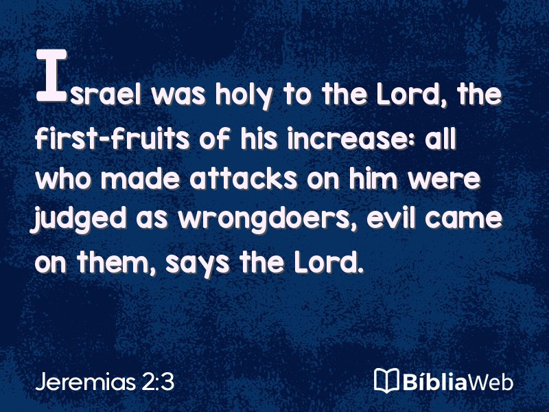 Jeremias 2:3 em imagem para compartilhar