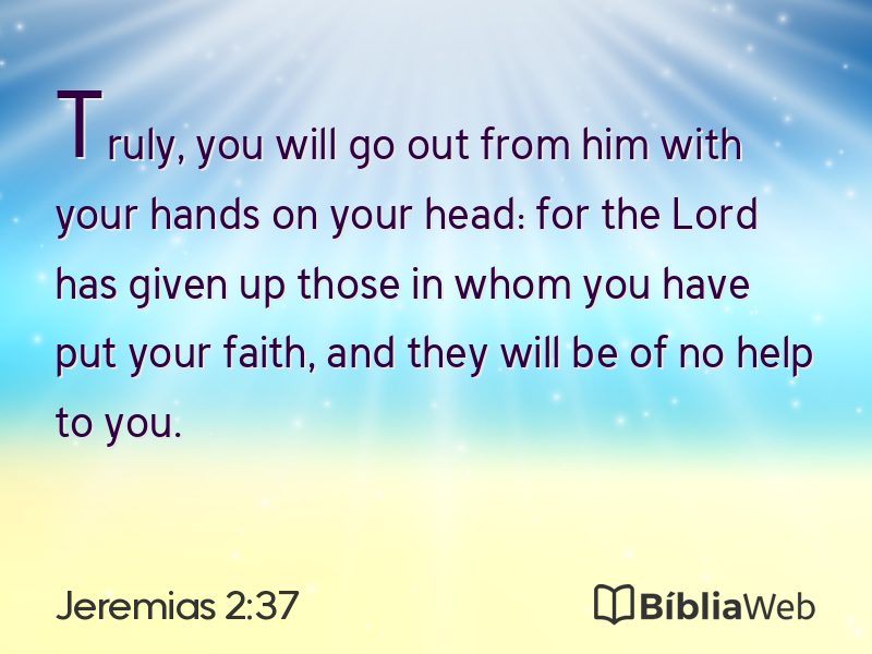 Jeremias 2:37 em imagem para compartilhar