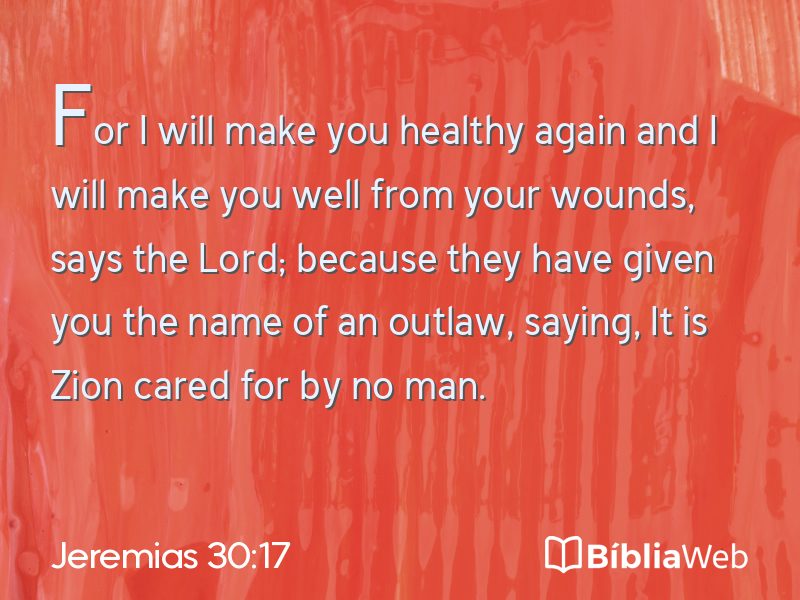 Jeremias 30:17 em imagem para compartilhar