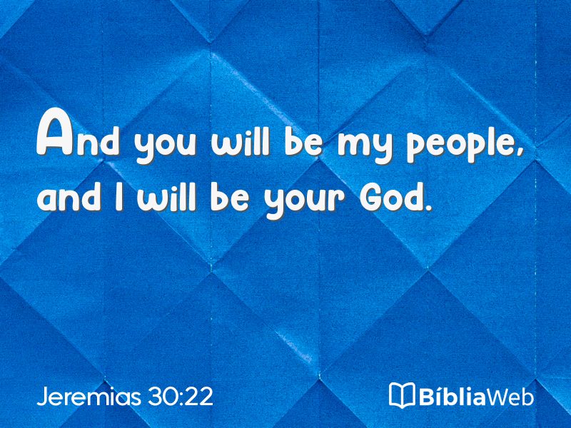 Jeremias 30:22 em imagem para compartilhar