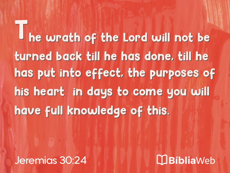 Jeremias 30:24 em imagem para compartilhar