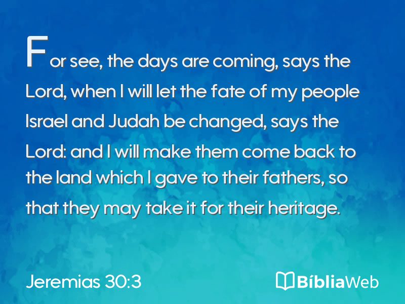 Jeremias 30:3 em imagem para compartilhar