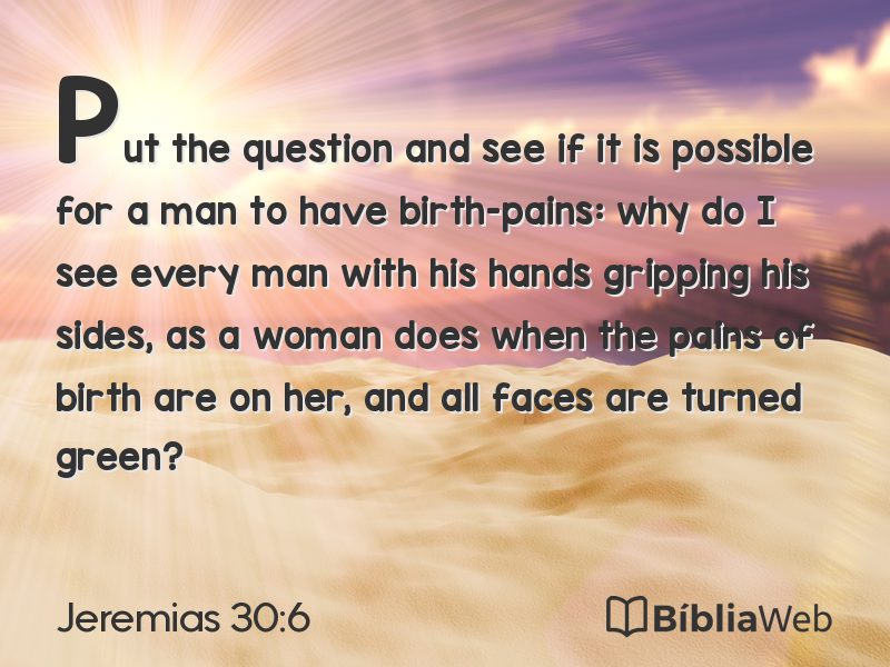 Jeremias 30:6 em imagem para compartilhar