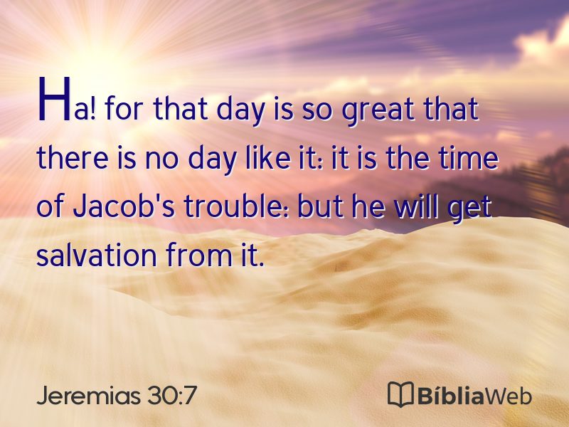 Jeremias 30:7 em imagem para compartilhar