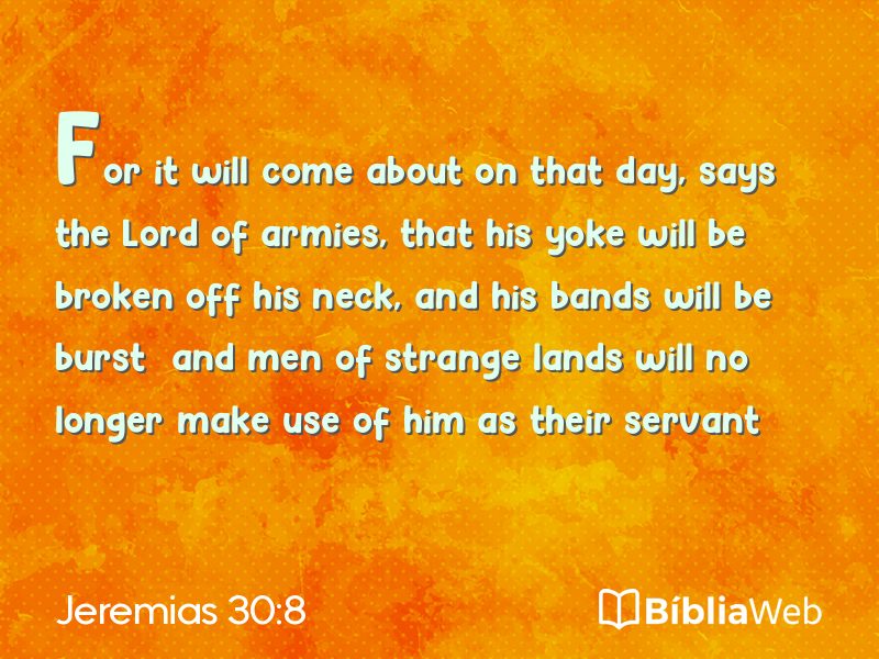Jeremias 30:8 em imagem para compartilhar