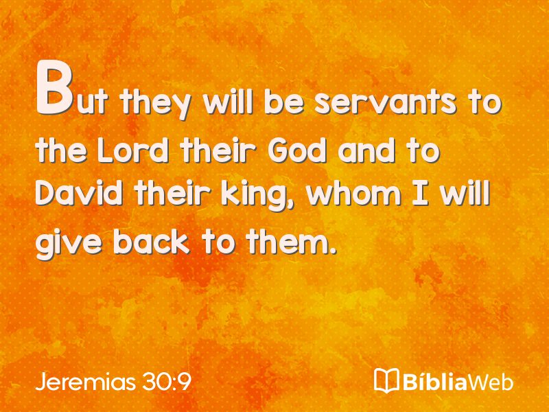 Jeremias 30:9 em imagem para compartilhar