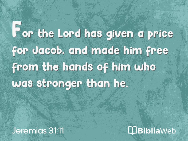 Jeremias 31:11 em imagem para compartilhar