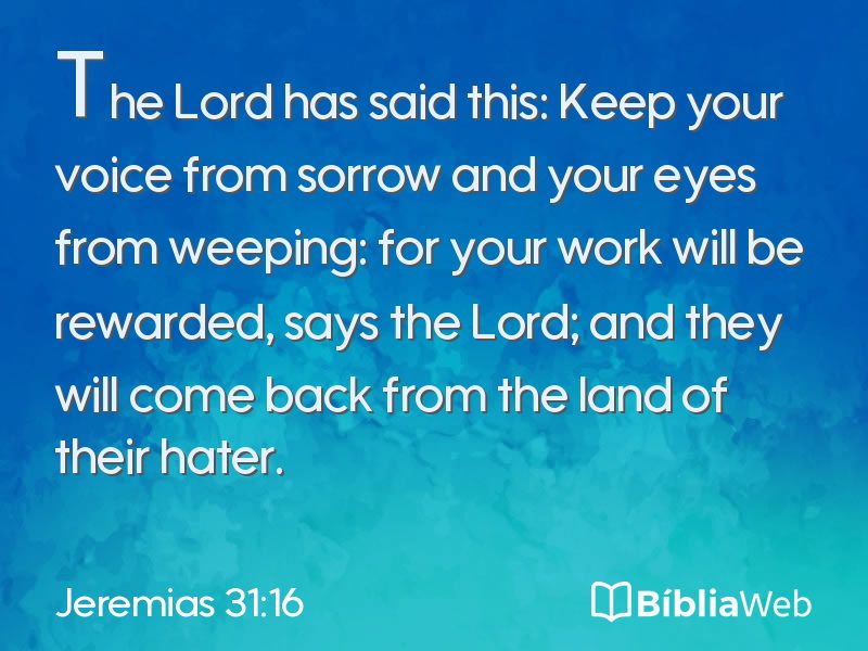 Jeremias 31:16 em imagem para compartilhar