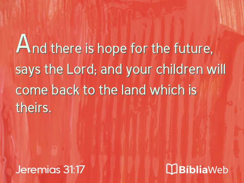 Jeremias 31:17 em imagem para compartilhar