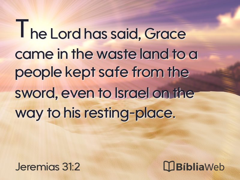 Jeremias 31:2 em imagem para compartilhar
