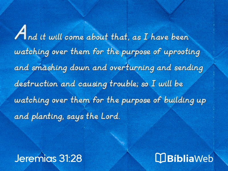 Jeremias 31:28 em imagem para compartilhar