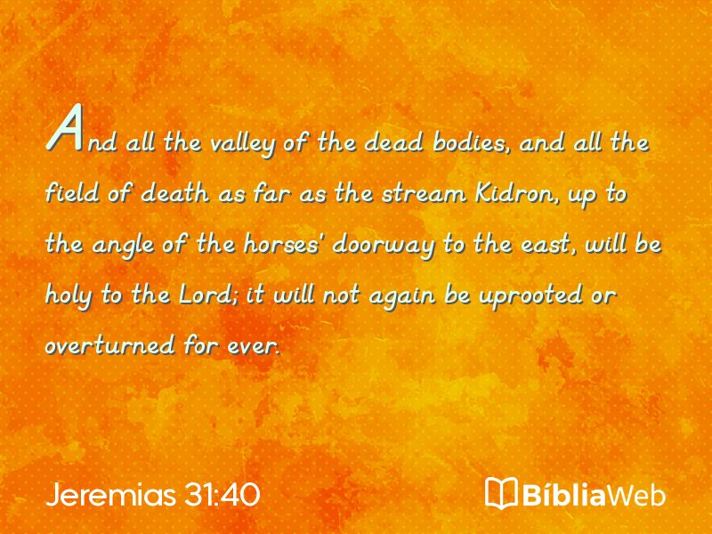 Jeremias 31:40 em imagem para compartilhar