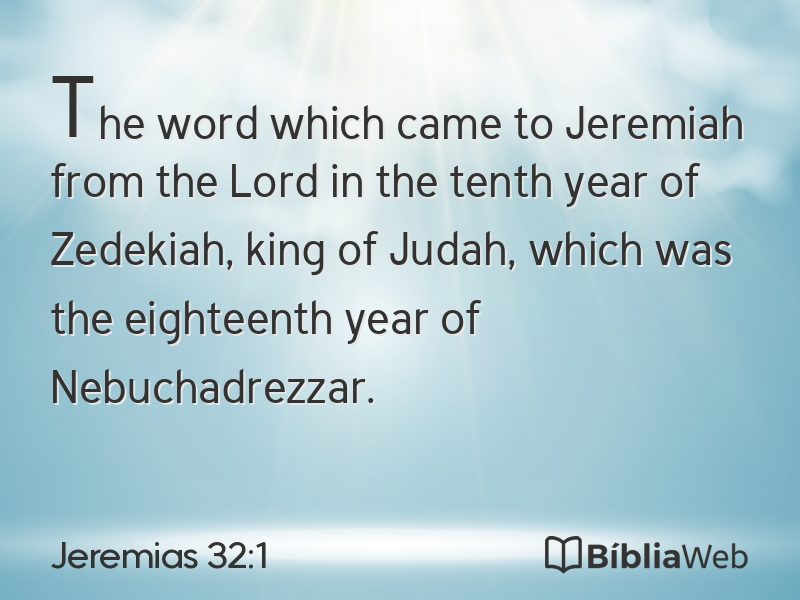 Jeremias 32:1 em imagem para compartilhar