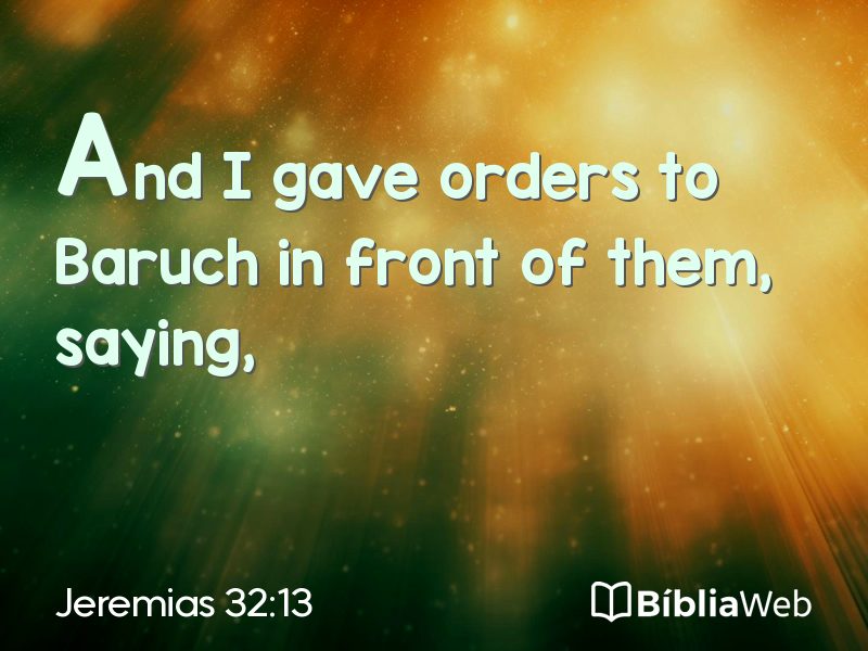 Jeremias 32:13 em imagem para compartilhar
