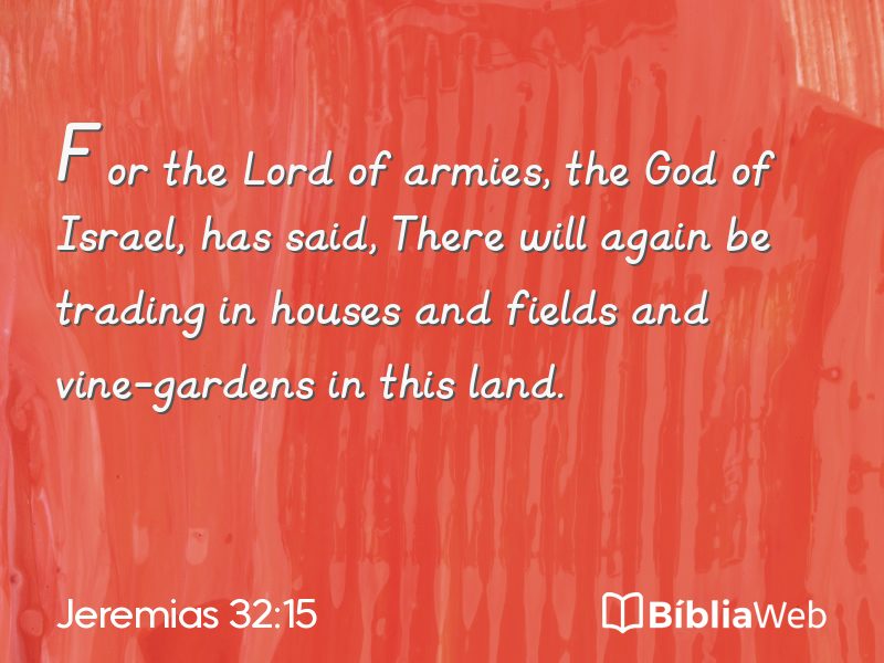 Jeremias 32:15 em imagem para compartilhar
