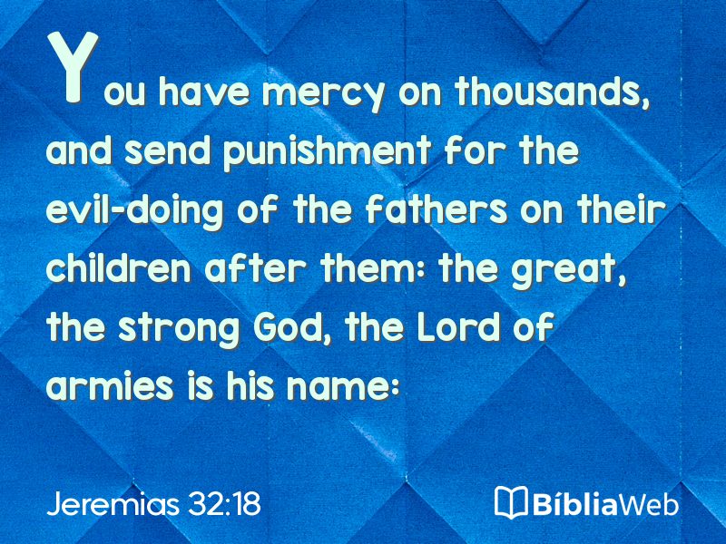 Jeremias 32:18 em imagem para compartilhar