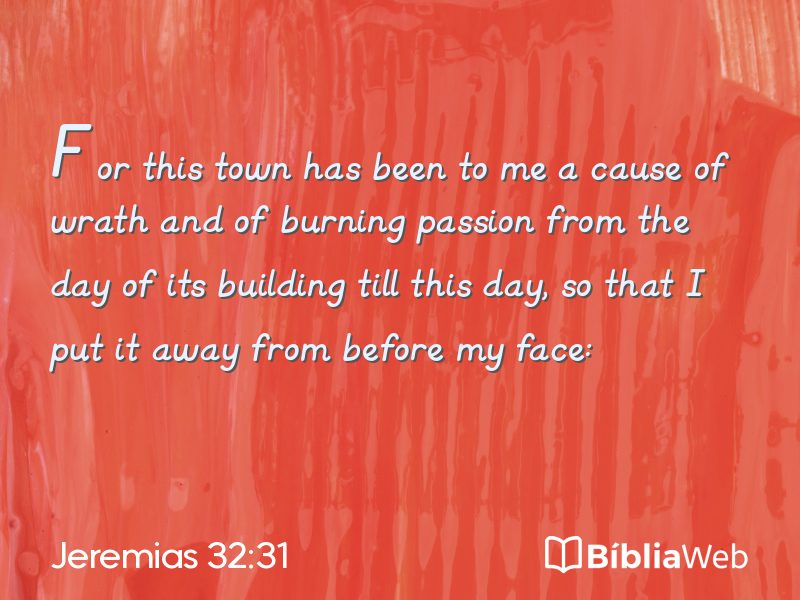 Jeremias 32:31 em imagem para compartilhar