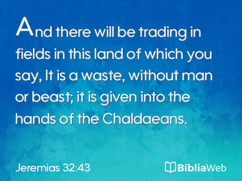 Jeremias 32:43 em imagem para compartilhar