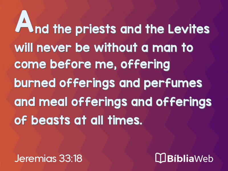 Jeremias 33:18 em imagem para compartilhar