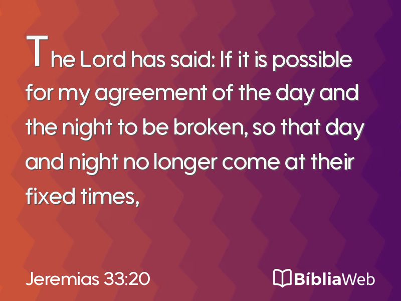 Jeremias 33:20 em imagem para compartilhar