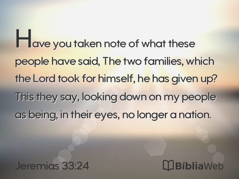 Jeremias 33:24 em imagem para compartilhar