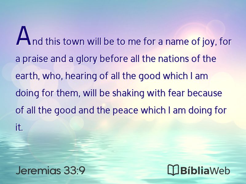 Jeremias 33:9 em imagem para compartilhar