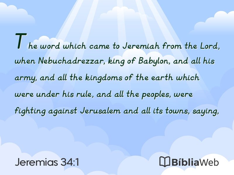 Jeremias 34:1 em imagem para compartilhar