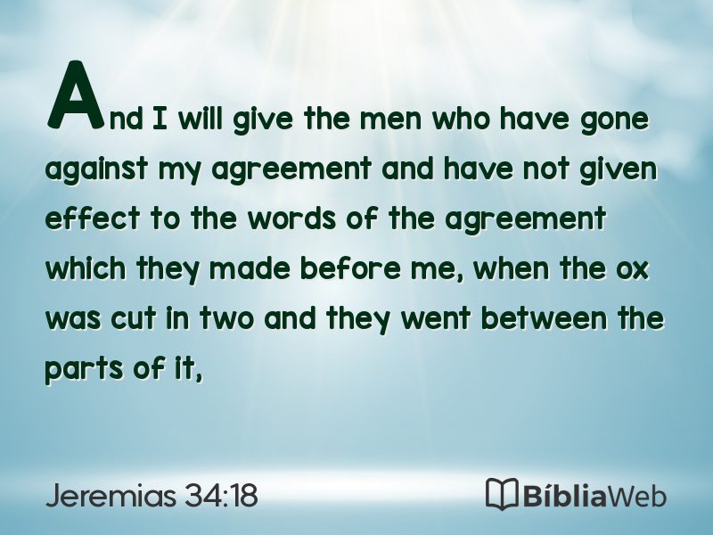 Jeremias 34:18 em imagem para compartilhar