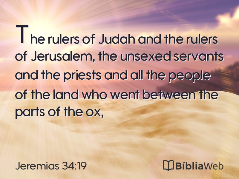 Jeremias 34:19 em imagem para compartilhar