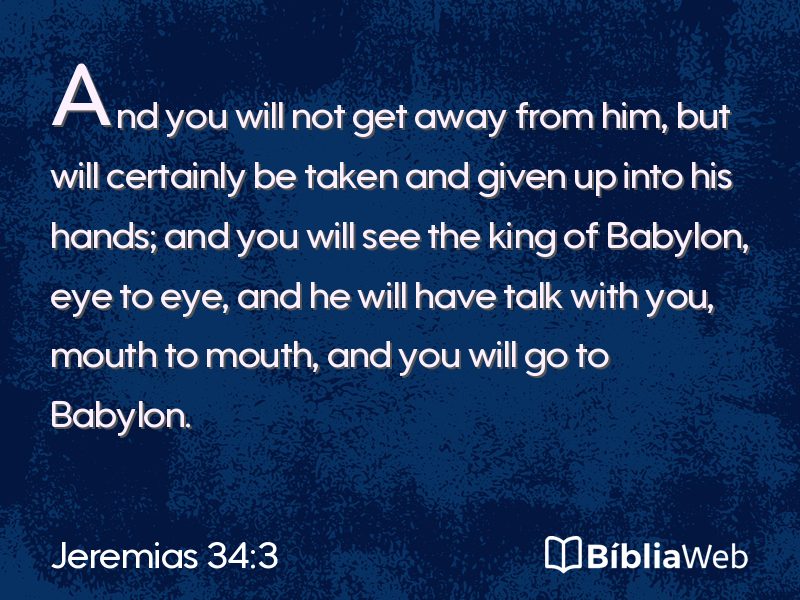 Jeremias 34:3 em imagem para compartilhar