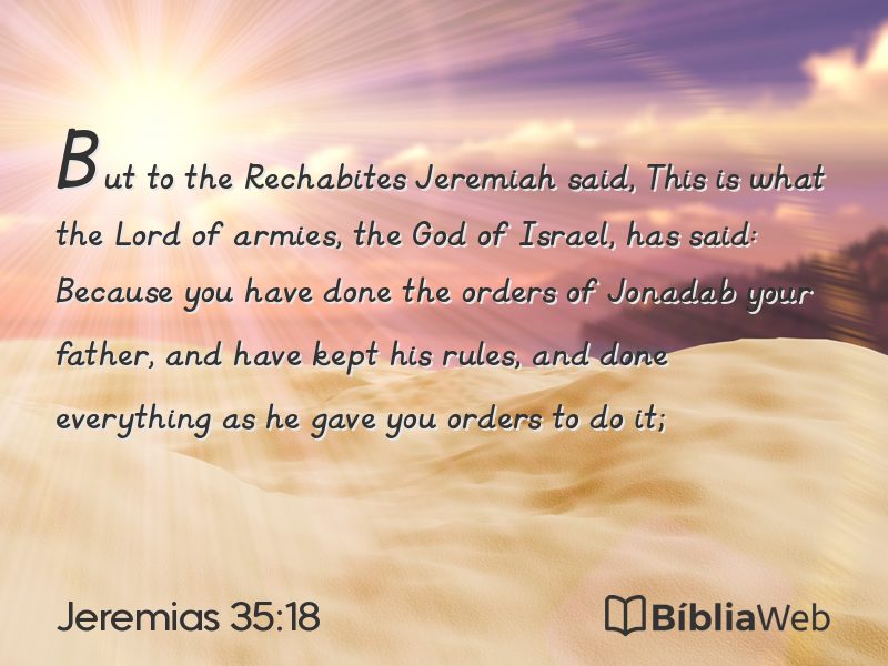 Jeremias 35:18 em imagem para compartilhar
