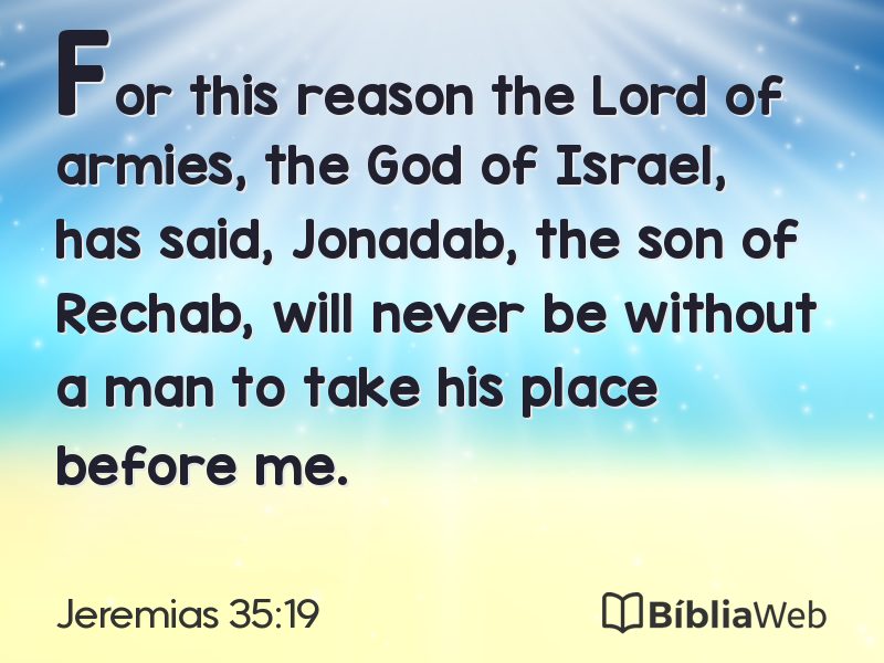 Jeremias 35:19 em imagem para compartilhar