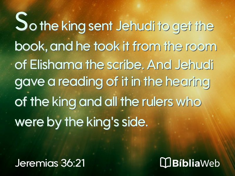 Jeremias 36:21 em imagem para compartilhar