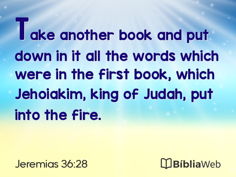 Jeremias 36:28 em imagem para compartilhar
