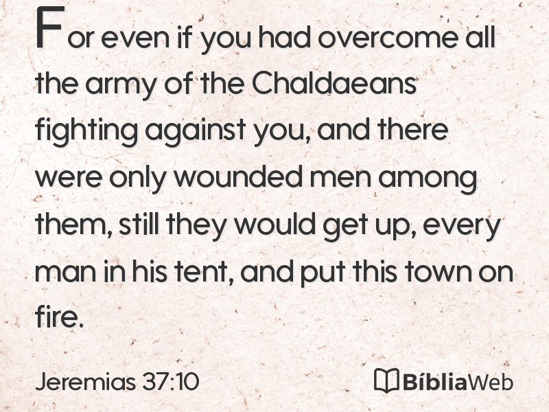 Jeremias 37:10 em imagem para compartilhar