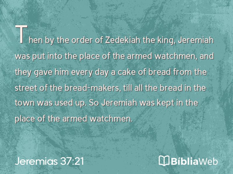 Jeremias 37:21 em imagem para compartilhar