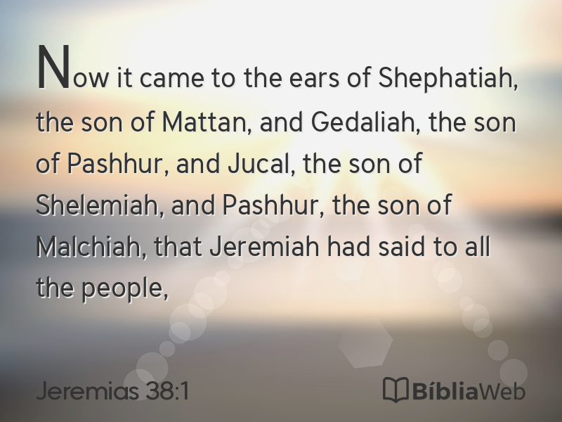 Jeremias 38:1 em imagem para compartilhar