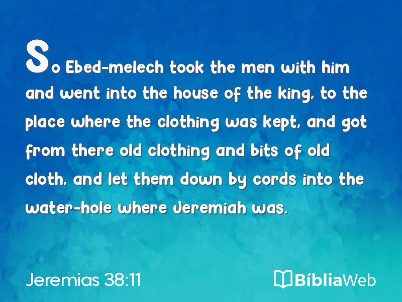 Jeremias 38:11 em imagem para compartilhar