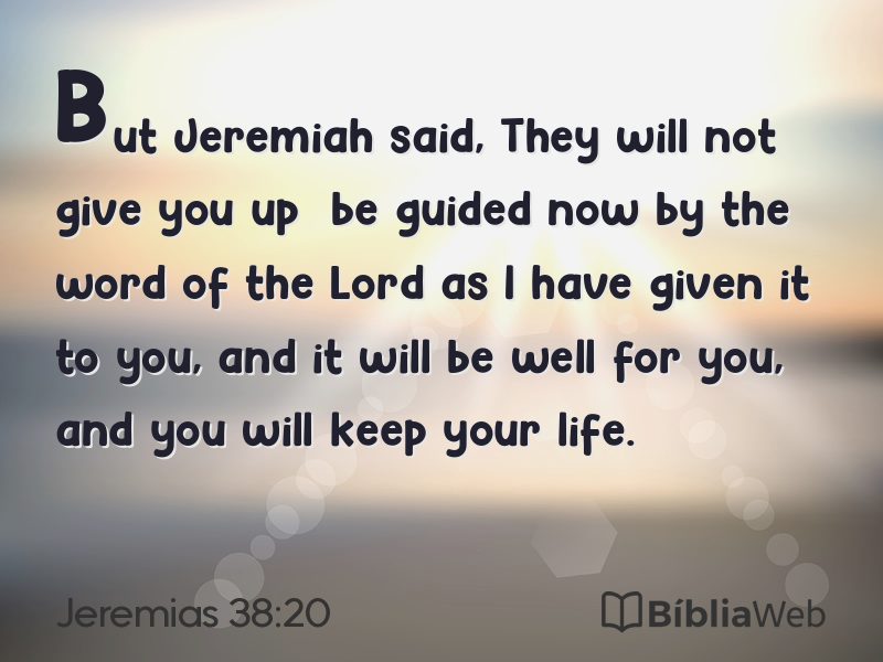 Jeremias 38:20 em imagem para compartilhar